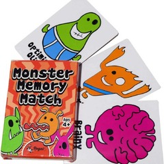 Monster Memory Match Card Game
